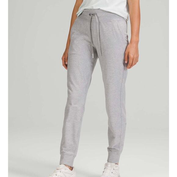 LULULEMON Ready to Rulu Jogger Sweatpants Heathered Raceway Grey 10 - Picture 1 of 11
